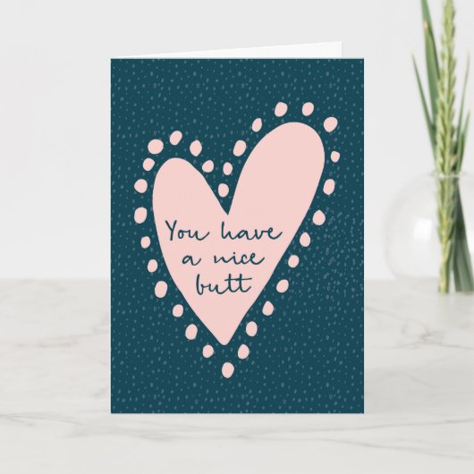 バレンタインデーカード、素敵なお尻 シーズンカード (正面)