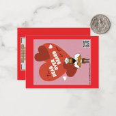 バレンタインデーカード #1 ノートカード (正面/裏面インサイチュ)