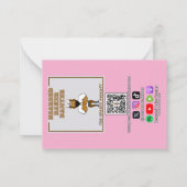 バレンタインデーカード #2 ノートカード (裏面)