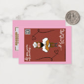 バレンタインデーカード #3 ノートカード (正面/裏面インサイチュ)