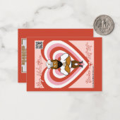 バレンタインデーカード #5 ノートカード (正面/裏面インサイチュ)