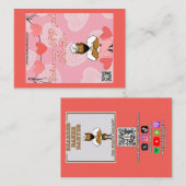 バレンタインデーカード #7 ノートカード (正面/裏面)