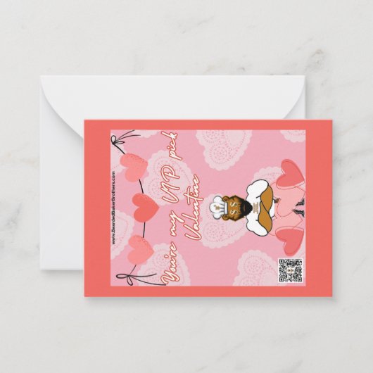 バレンタインデーカード #7 ノートカード (正面)