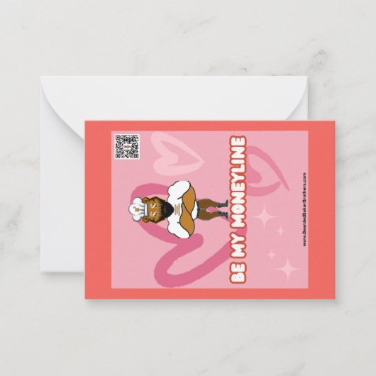 バレンタインデーカード #8 ノートカード (正面)