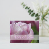 バレンタインデーカード| Valentinskarte Tulpen シーズンポストカード (スタンド正面)