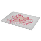 バレンタインデーガラス切り板 カッティングボード (角)