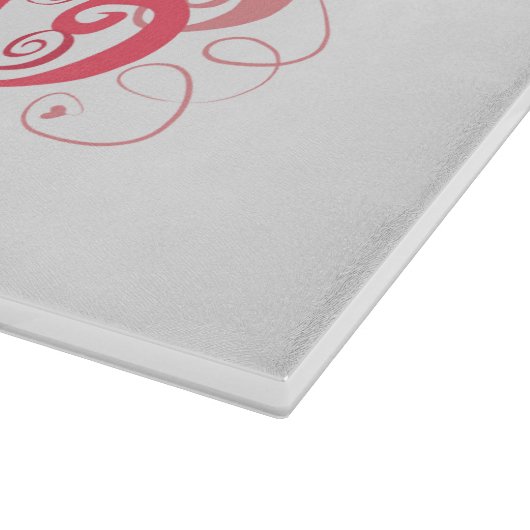 バレンタインデーガラス切り板 カッティングボード (角)