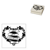 バレンタインデーキスで封印 ラバースタンプ (押印)