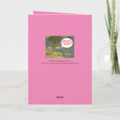 バレンタインデーキスをするのカワイガエル シーズンカード (裏面)