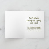 バレンタインデーキスをするの可愛い シーズンカード (内部)