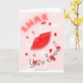 バレンタインデーキスカードで封印 カード (黄色い花)