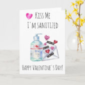 バレンタインデーキス私は衛生検疫 カード (黄色い花)