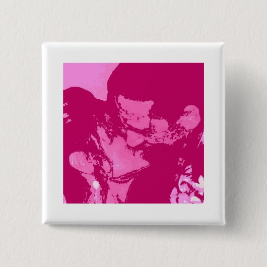 バレンタインデーキス 缶バッジ (正面)