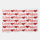 バレンタインデーキッチンハンドタオル愛ママ キッチンタオル (横)