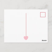 バレンタインデーキャンディハート箱カスタム写真 ポストカード (裏面)