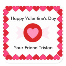 バレンタインデーキャンディーステッカー