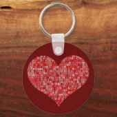 バレンタインデーキーチェーン キーホルダー (正面)