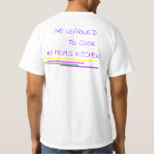 バレンタインデークックTシャツ Tシャツ (裏面)