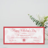 バレンタインデークーポン シーズンカード (スタンド正面)