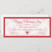 バレンタインデークーポン シーズンカード (正面/裏面)