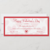 バレンタインデークーポン シーズンカード (正面)