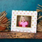 バレンタインデーグリッターハートスクリプト – 写真プラーク フォトプラーク (側面)