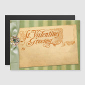 バレンタインデーグリーティングアンティークヴィンテージ (正面/裏面)