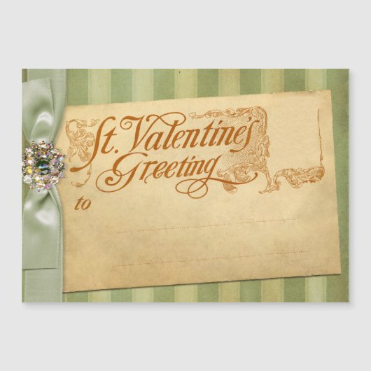 バレンタインデーグリーティングアンティークヴィンテージ (正面)