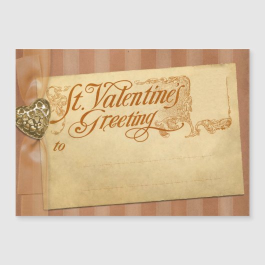 バレンタインデーグリーティングアンティークヴィンテージ (正面)