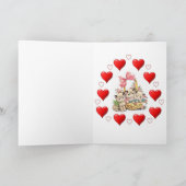 バレンタインデーグリーティングカードキットンヴィンテージ シーズンカード (内部)