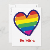 バレンタインデーゲイプライド シーズンポストカード (正面/裏面)