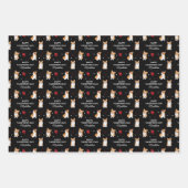 バレンタインデーコルギ |バレンタインの名前を追加 ラッピングペーパーシート (正面)