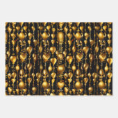 バレンタインデーゴールデンハートズオブラブ ラッピングペーパーシート (正面3)