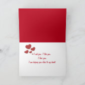 バレンタインデーゴールデンリトリバー シーズンカード (内部)