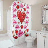 バレンタインデーシャワーカーテン シャワーカーテン (インサイチュ)