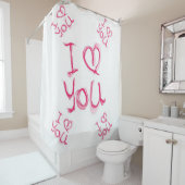 バレンタインデーシャワーカーテン シャワーカーテン (インサイチュ)