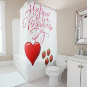 バレンタインデーシャワーカーテン シャワーカーテン (インサイチュ)