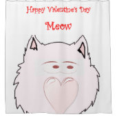 バレンタインデーシャワーカーテン シャワーカーテン (正面)