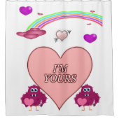 バレンタインデーシャワーカーテン シャワーカーテン (正面)