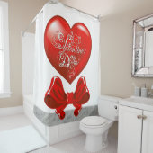 バレンタインデーシャワーカーテン シャワーカーテン (インサイチュ)