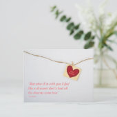 バレンタインデーシンプルエレガントカード01 ポストカード (スタンド正面)