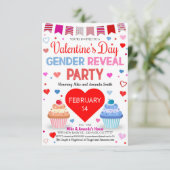 バレンタインデージェンダーリビールパーティの招待状 招待状 (スタンド正面)