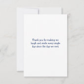 バレンタインデースイートキュートベビーペンギンカード カード (裏面)