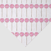 バレンタインデースウィートピンクケーキポップ・アートのポップ組織 薄葉紙 (詳細)