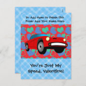 バレンタインデース車 シーズンポストカード (正面/裏面)