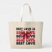 バレンタインデーセルフラブ ラージトートバッグ (裏面)