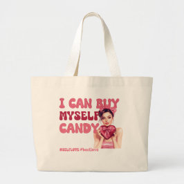 バレンタインデーセルフラブ ラージトートバッグ