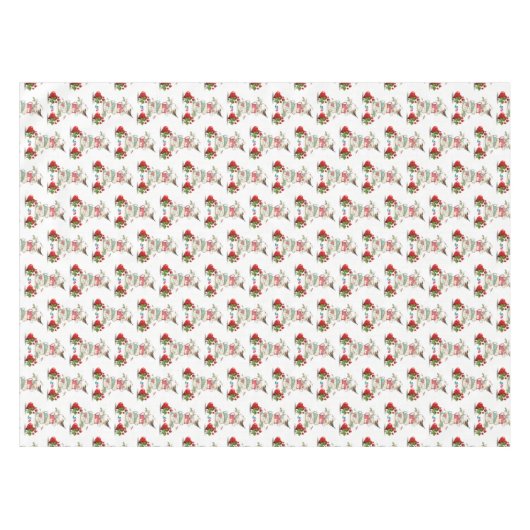 バレンタインデータブリクロスバードヴィンテージ テーブルクロス (正面(横))