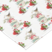 バレンタインデータブリクロスバードヴィンテージ テーブルクロス (アングル)