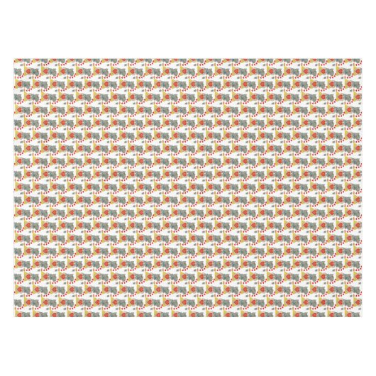 バレンタインデータブレクロウ テーブルクロス (正面(横))